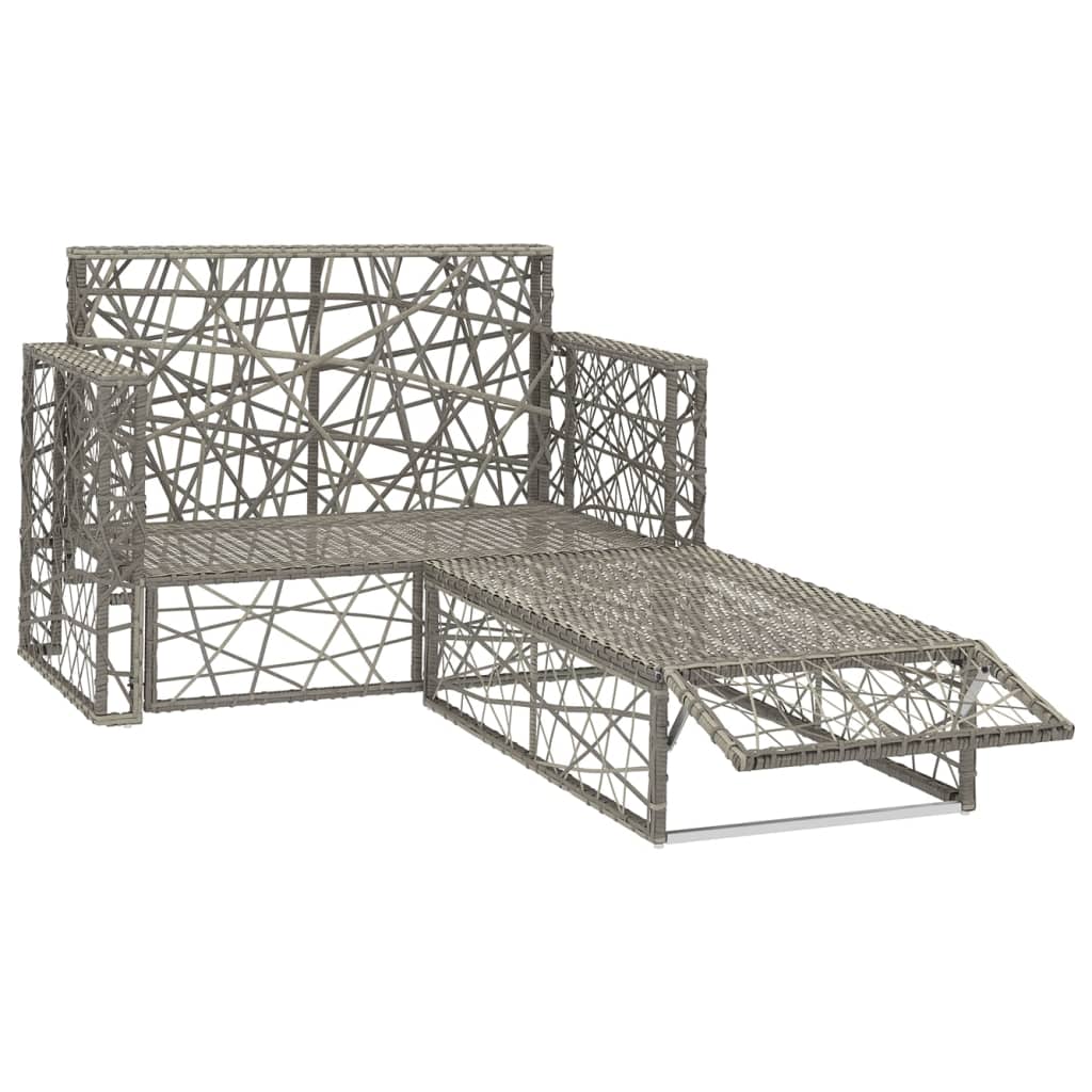 2-Piece Outdoor Lounge Set | Weather-Resistant PE Rattan & Modern Design