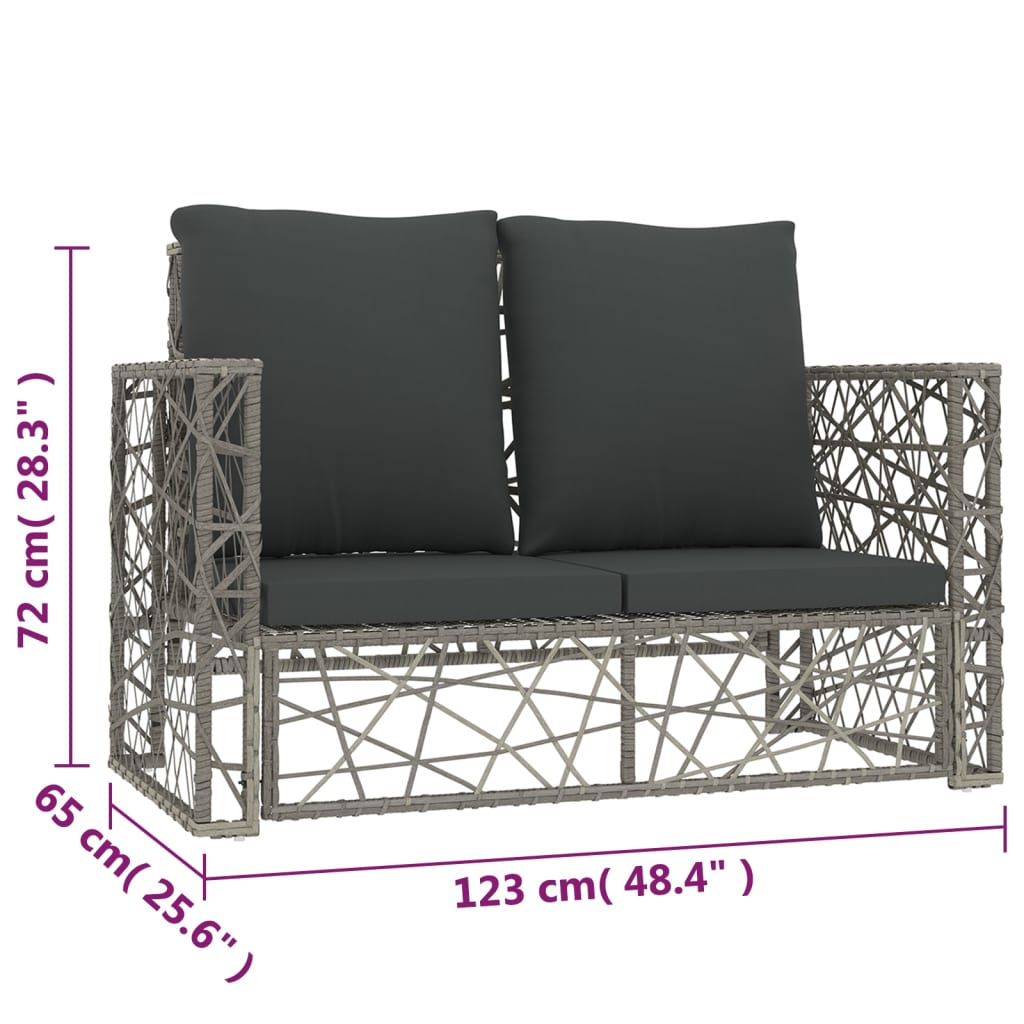 2-Piece Outdoor Lounge Set | Weather-Resistant PE Rattan & Modern Design