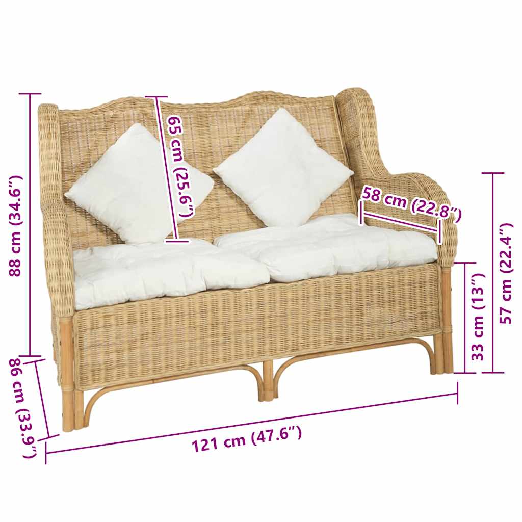 Sofa | Natural Rattan & Elegant Design