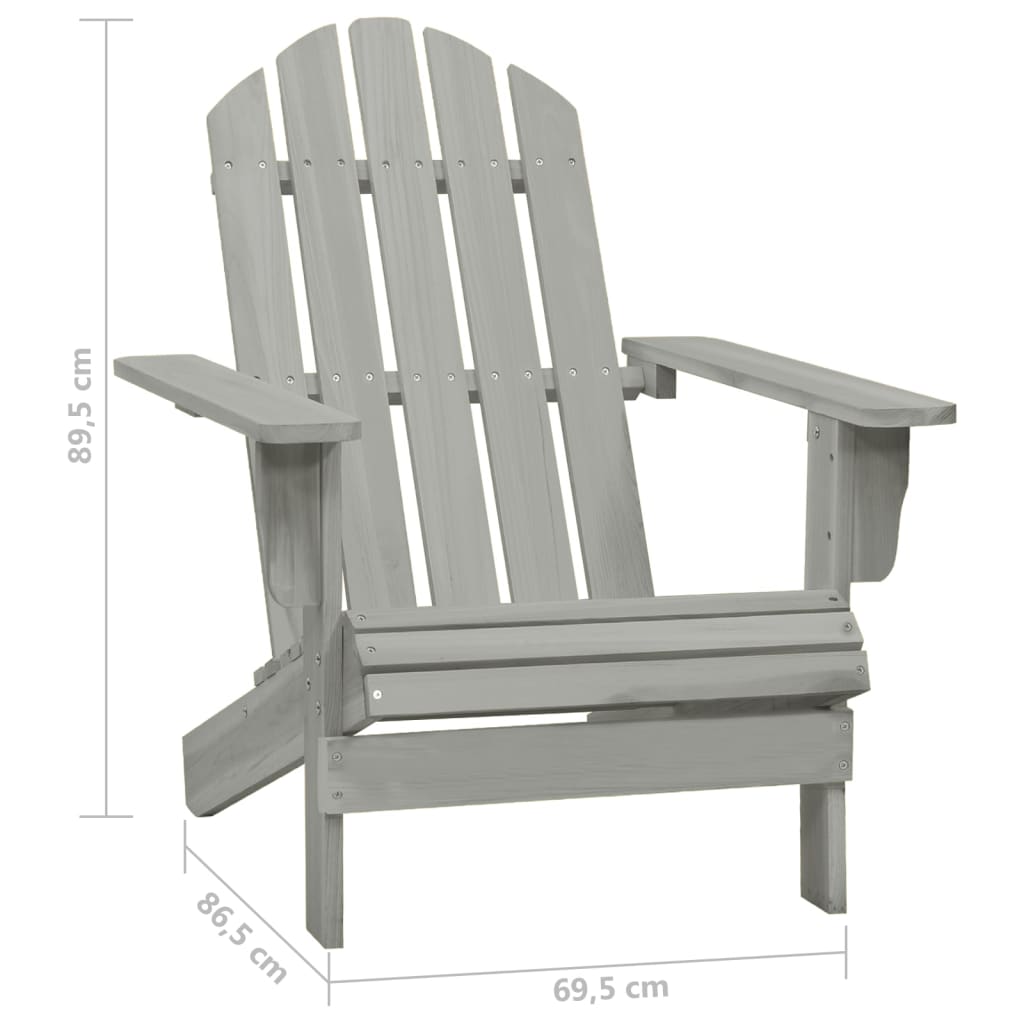 Adirondack Garden Chair | Solid Fir Wood & Weather-Resistant