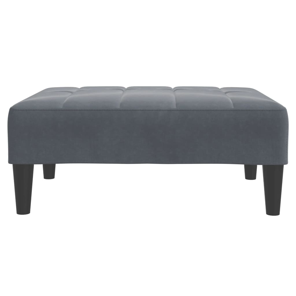 Sofa Bed | With Footstool and Velvet Upholstery