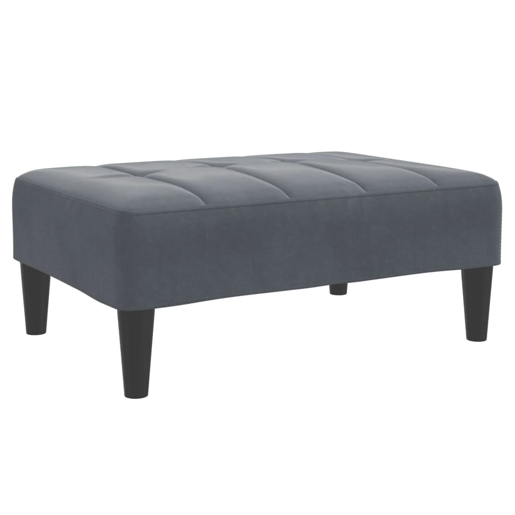 Sofa Bed | With Footstool and Velvet Upholstery