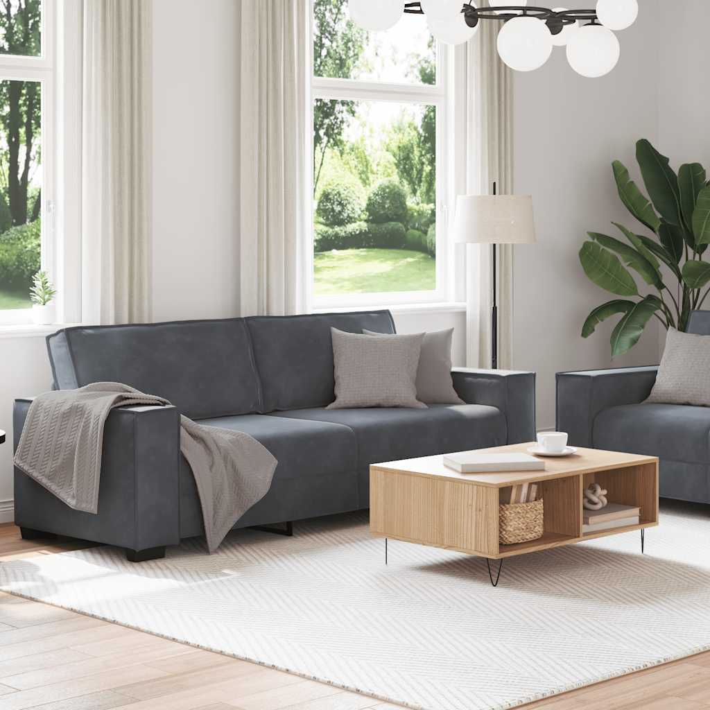 2-Piece Sofa Set | Soft Velvet & Comfortable Padding