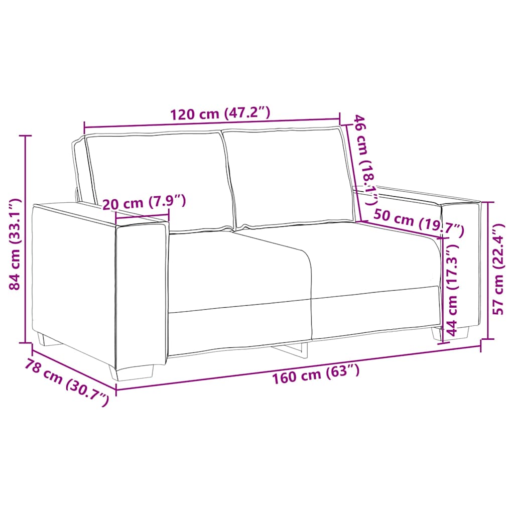 2-Piece Sofa Set | Soft Velvet & Comfortable Padding