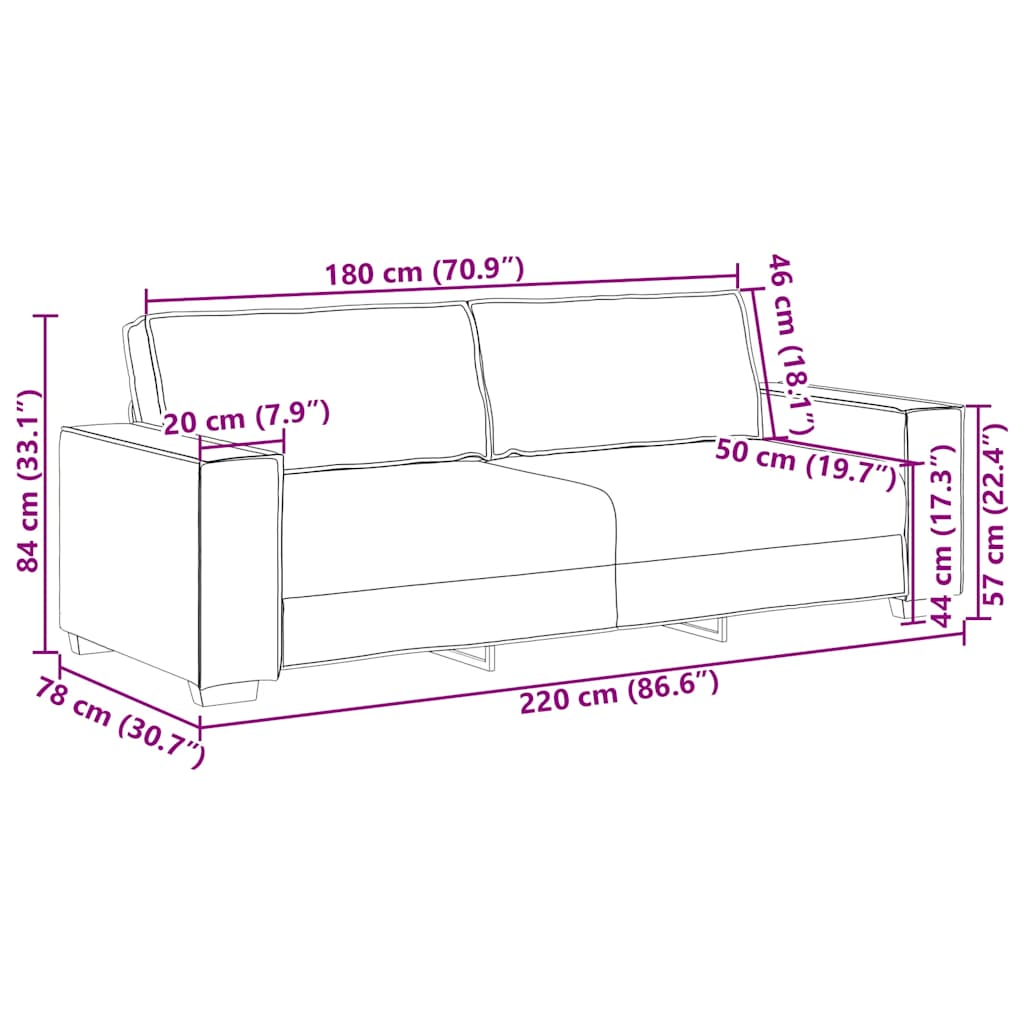 2-Piece Sofa Set | Soft Velvet & Comfortable Padding