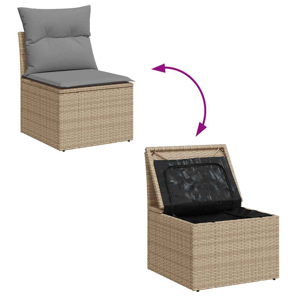 5-Piece Outdoor Sofa Set | Comfortable Cushions & Durable Poly Rattan