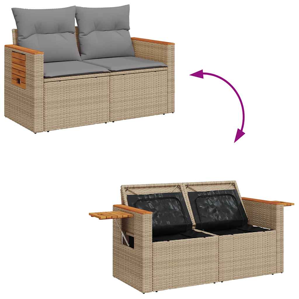 5-Piece Outdoor Sofa Set | Comfortable Cushions & Durable Poly Rattan