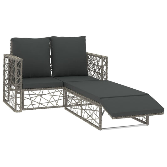 2-Piece Outdoor Lounge Set | Weather-Resistant PE Rattan & Modern Design
