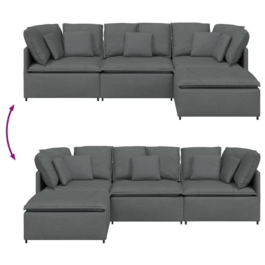 Modular Sofa | Fabric Upholstery & Adjustable Seating Configuration