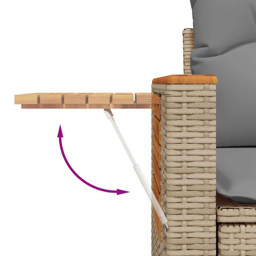 5-Piece Outdoor Sofa Set | Comfortable Cushions & Durable Poly Rattan